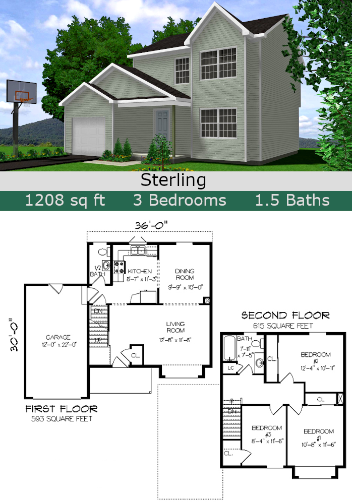 Two Story Floor Plans Under 2300 Sq Ft