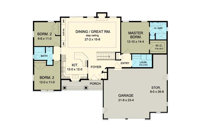 Dawson Ranch 3 Bedroom Floor Plan