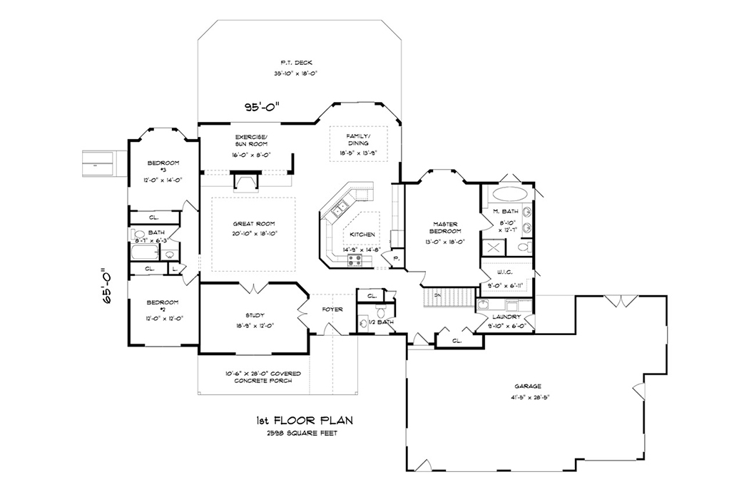 Brooks Ranch - 3 Bedroom Floor Plan