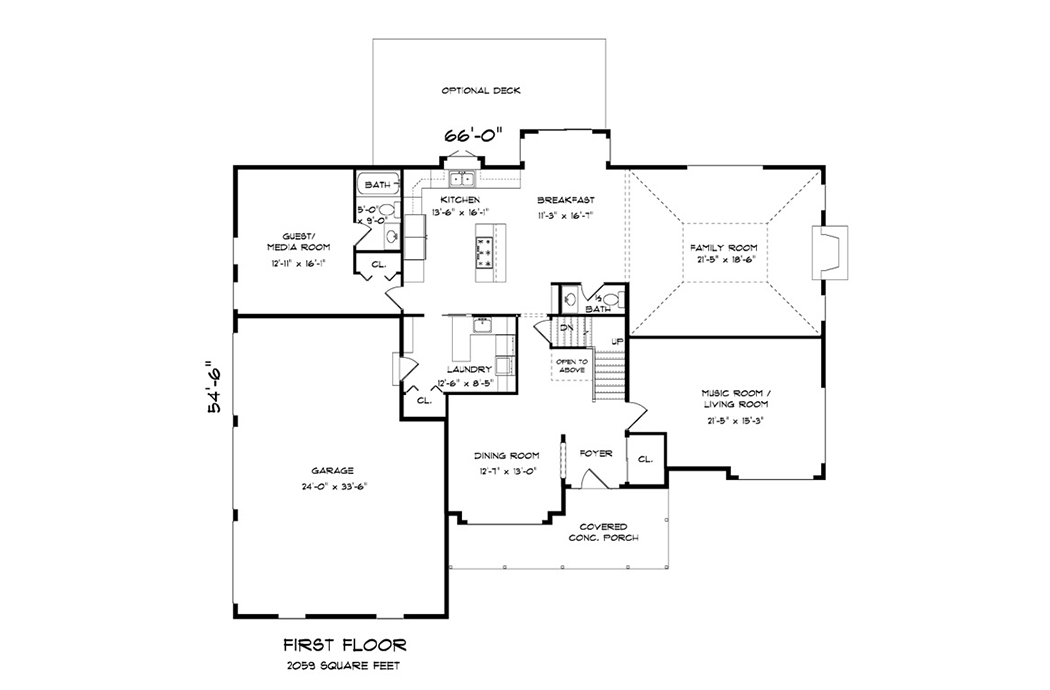 Russell Retreat - 4 Bedroom Floor Plan