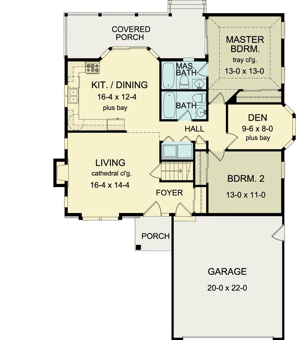 Laurel Ranch - 2 Bedroom Floor Plan